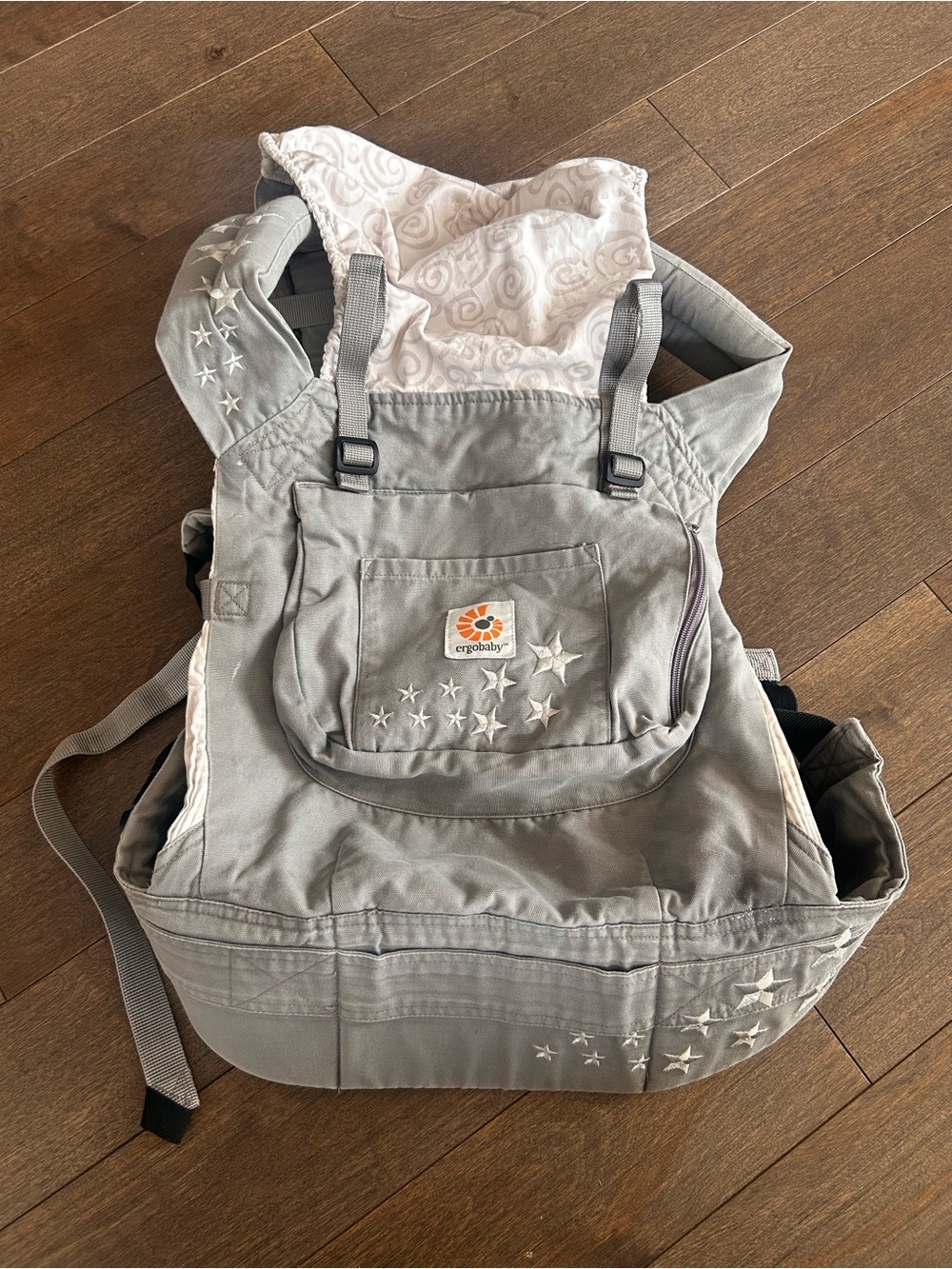 Ergo Baby Original Galaxy Grey Star 100% Cotton Ergobaby